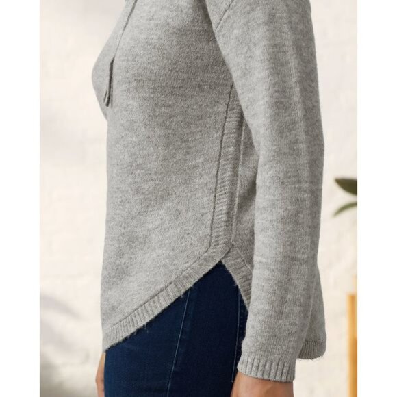 UpWest Curved Hem Sweater Hoodie - Picture 4 of 7